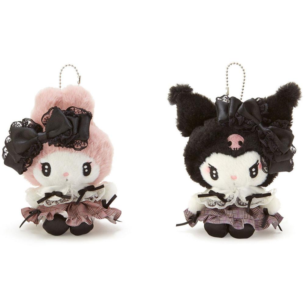 산리오 비밀의 메로쿠로 2탄 마스코트 가방고리 인형 마이멜로디 쿠로미