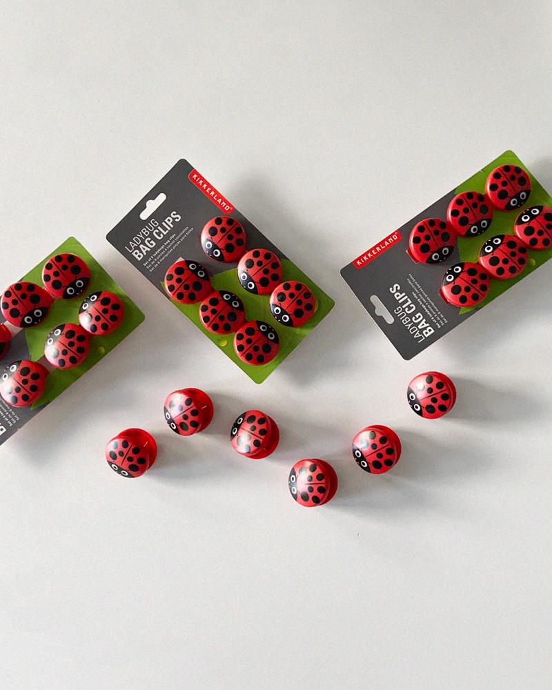 (kikkerland) 무당벌레 봉지집게 (6p)