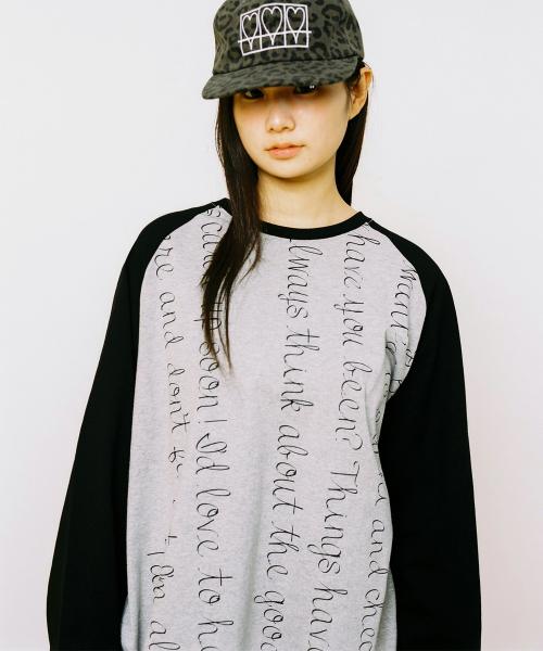 디어 프렌드 레글런 롱슬리브 - 블랙/그레이