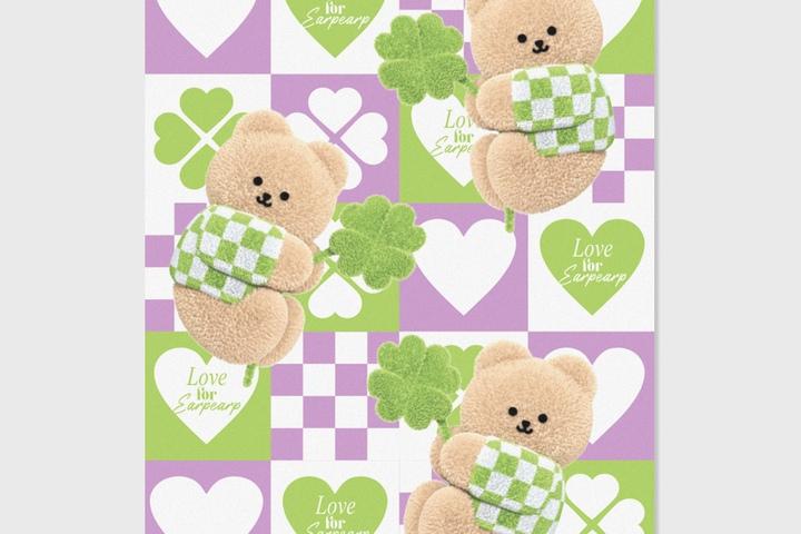 CLOVER COVY PATTERN-PURPLE(마우스패드)