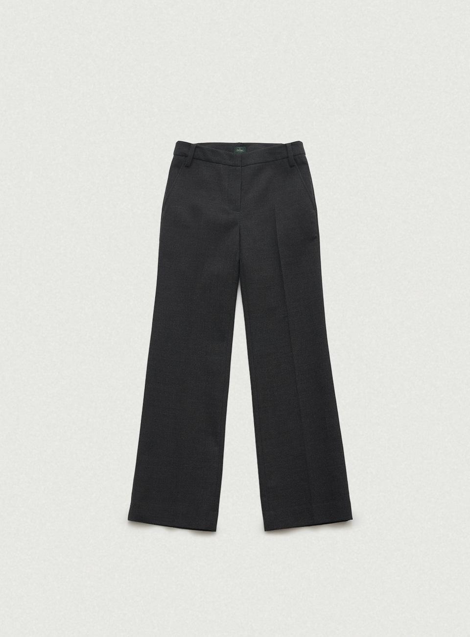 Mould Low Rise Slacks_Charcoal