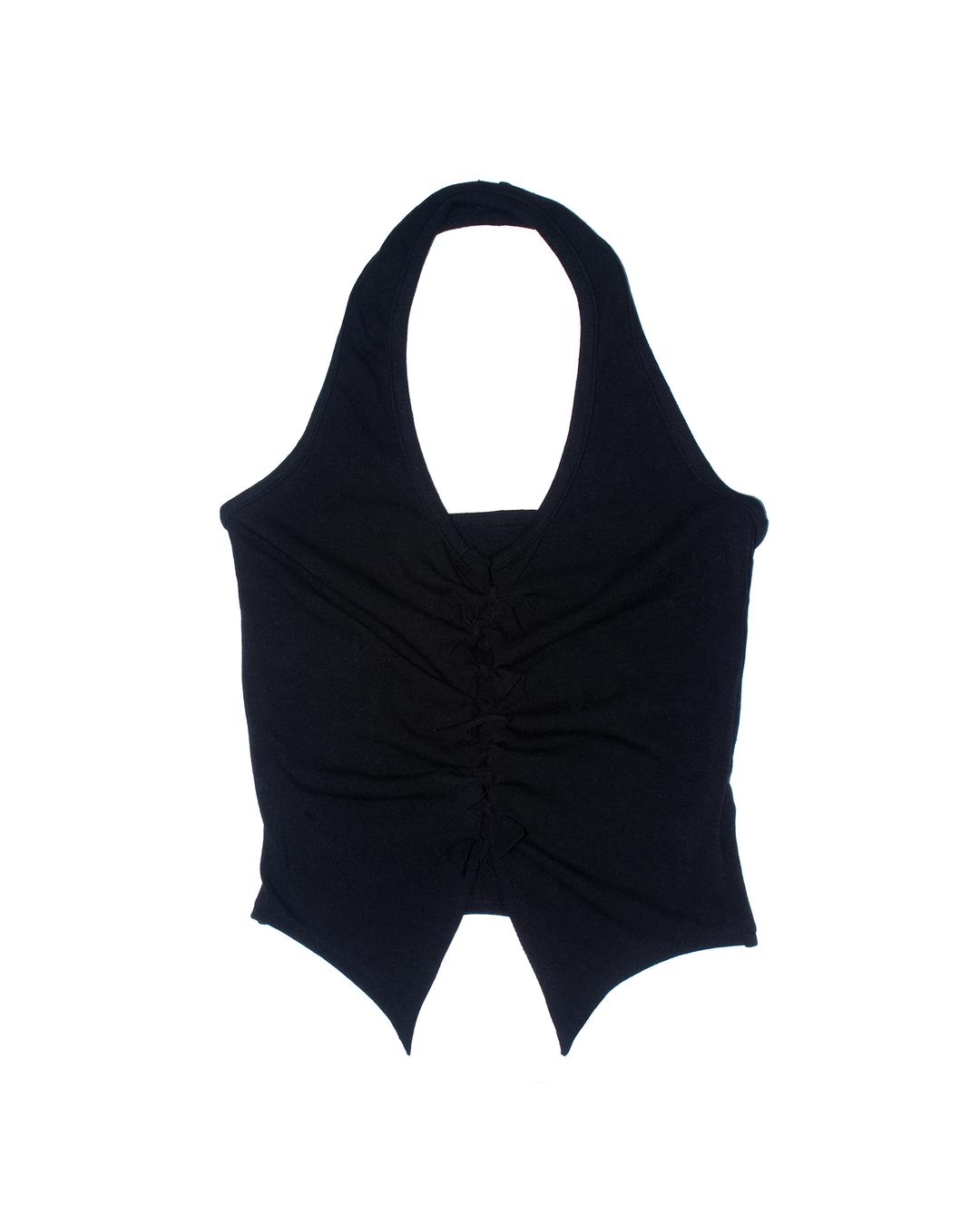 Knotted Halter-neck Top 001