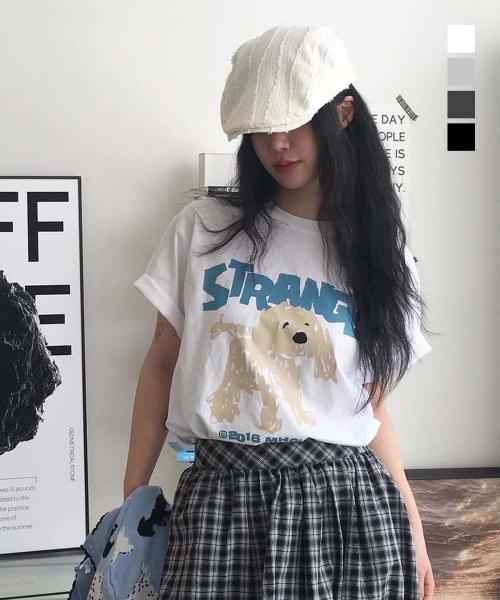 STRANGE PUPPY TEE_4colors