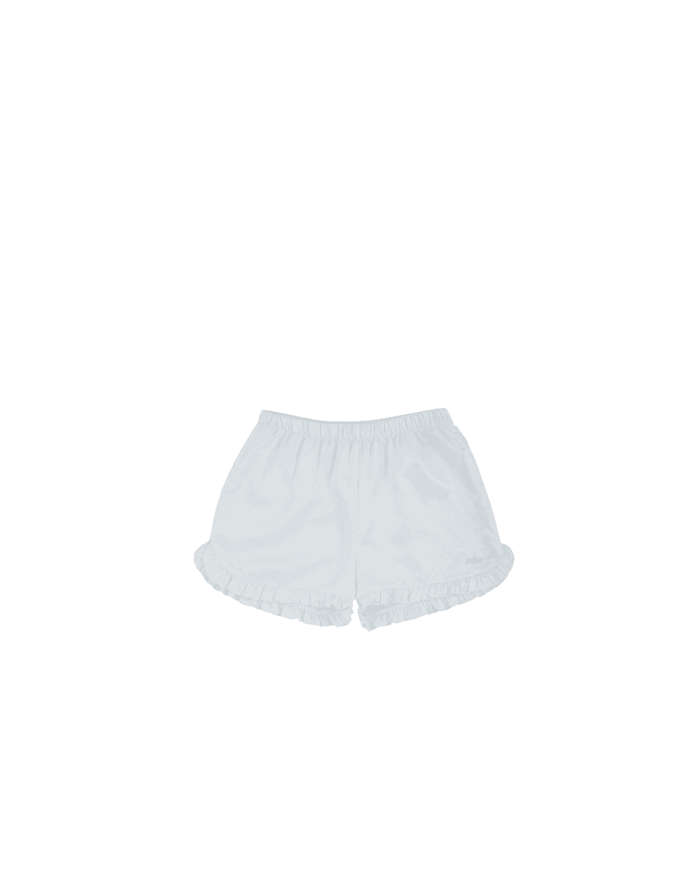 Satin Frill Shorts (Ivory)