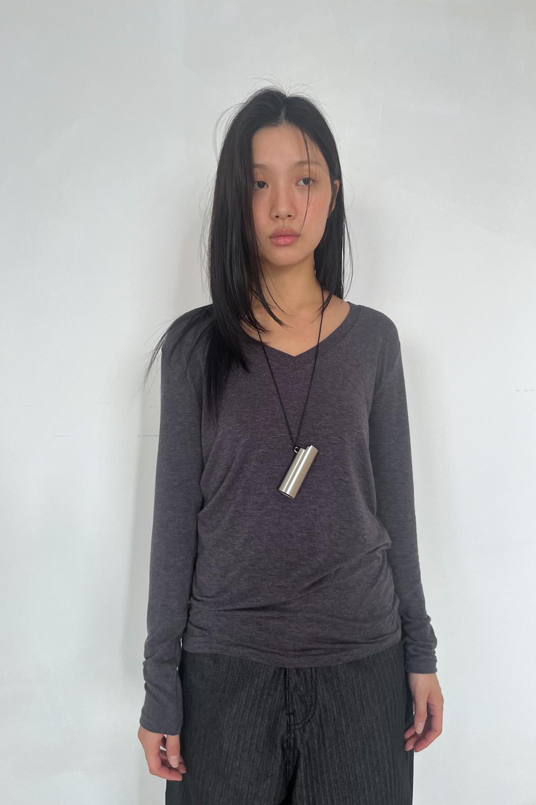 V-NECK LONG TOP