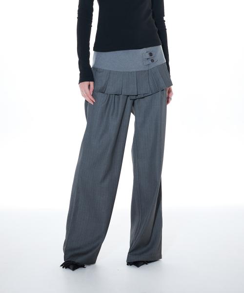 라티젠(LARTIGENT)  L14 PLEATS WRAP SET (GRAY) - 사이즈 & 후기 | 무신사