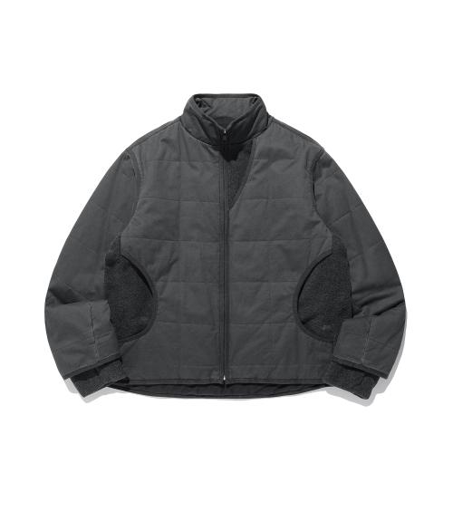 COTTON WASHED QUILTING JACKET_CHARCOAL(NG2FWUB900A)