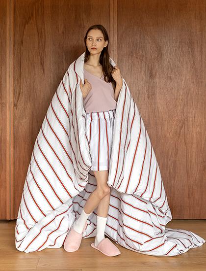 [22SS] 라이프시리즈 스트라이프 이불 커버 - 클라우디 파리