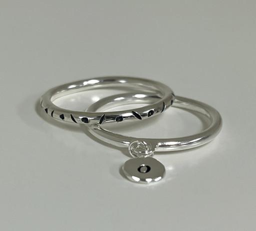 [실버] Indian texture ring