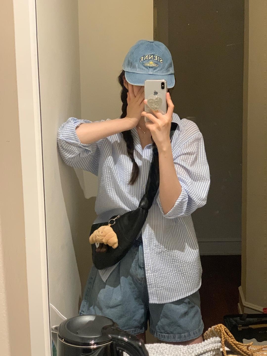 네이처 시어서커 셔츠