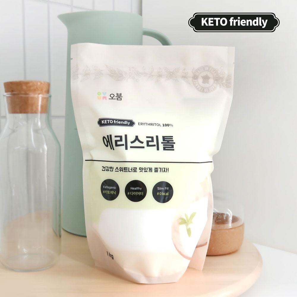 오붐 에리스리톨 1kg 제로칼로리 설탕 스테비아효능 천연감미료 설탕대체제