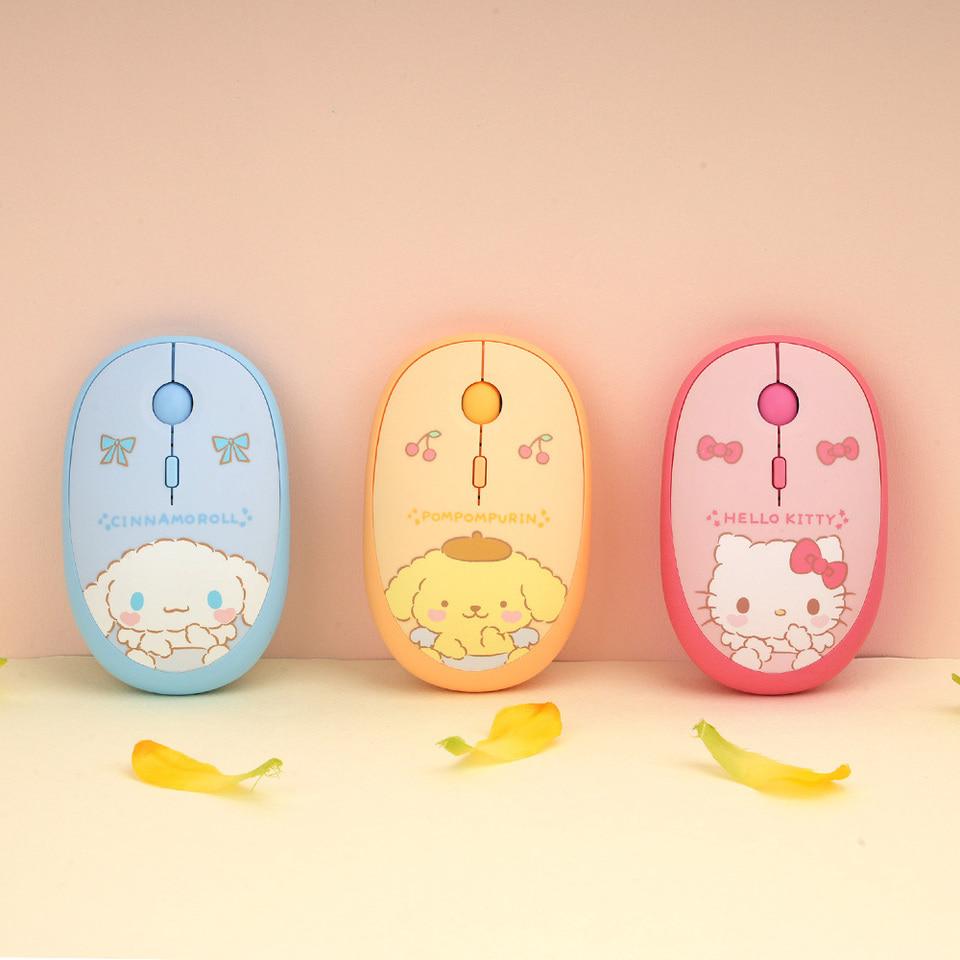 산리오 멀티페어링 무선 마우스 (헬로키티, 시나모롤, 폼폼푸린)
