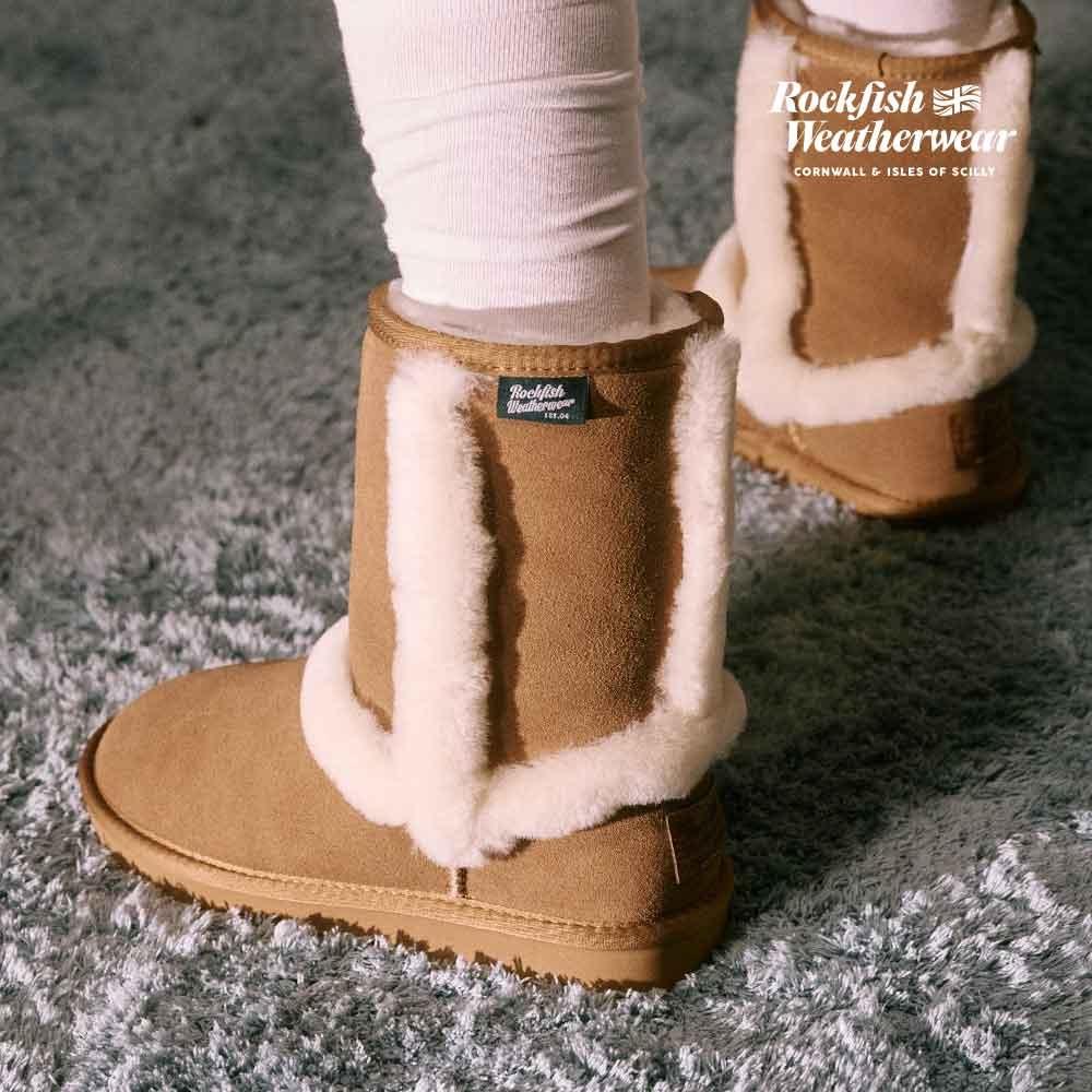 SHEARLING WINTER BOOTS(8inch) - CHESTNUT