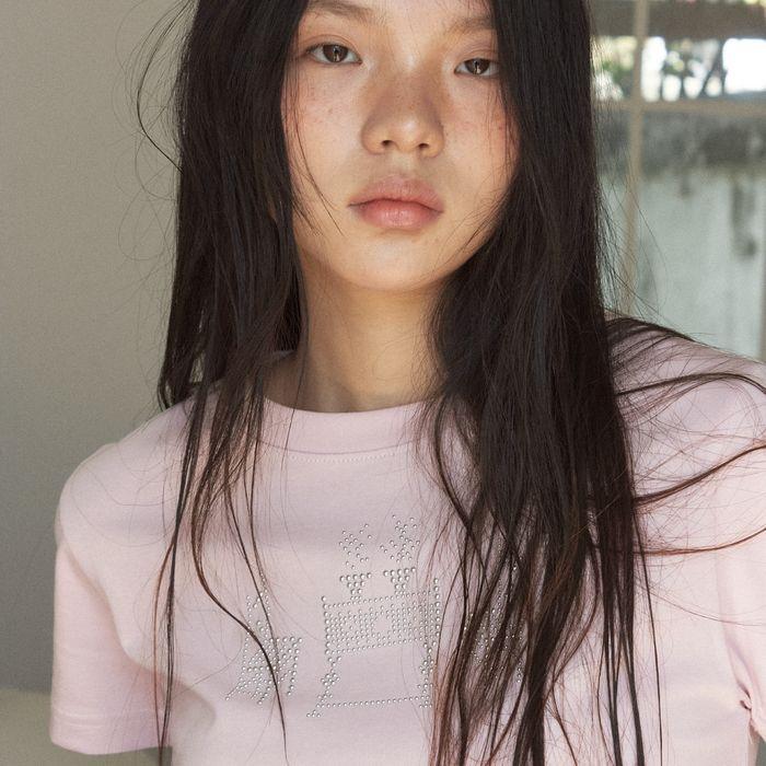 dinner table t-shirt_pink