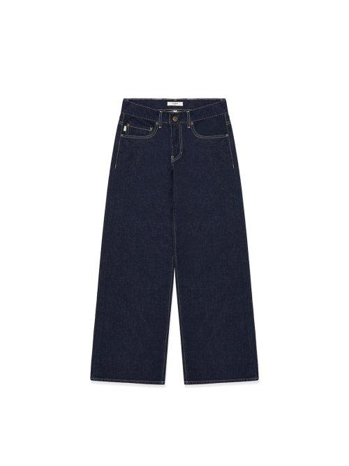 901 LOW-RISE WIDE LEG JEANS (DEEP BLUE)