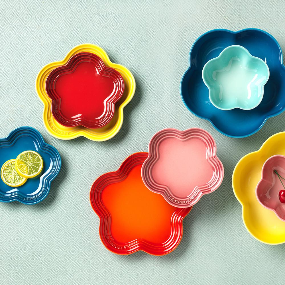 르크루제 레인보우 플라워접시 14cm (로즈쿼츠 입고!)