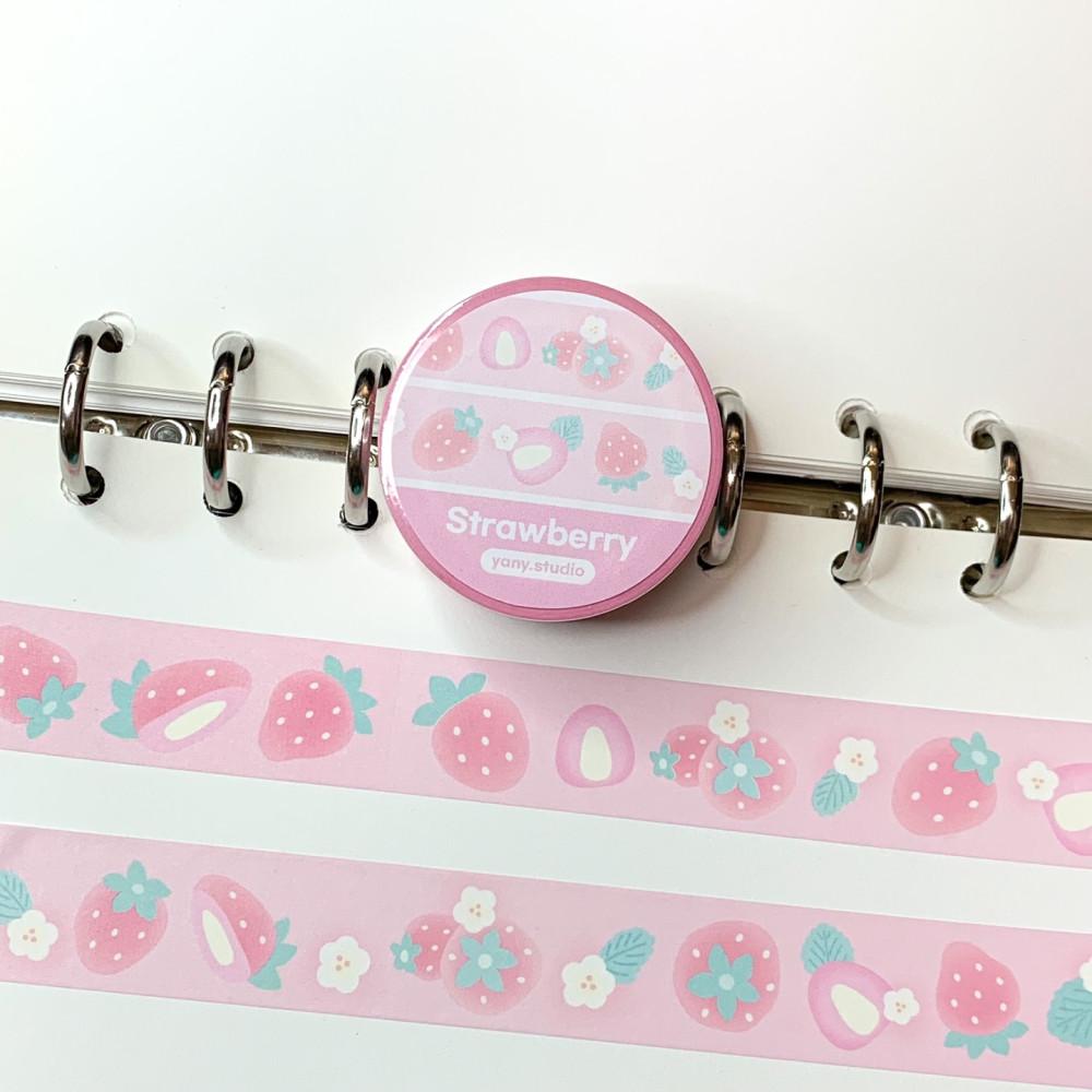 [야니스튜디오]  딸기 마스킹테이프