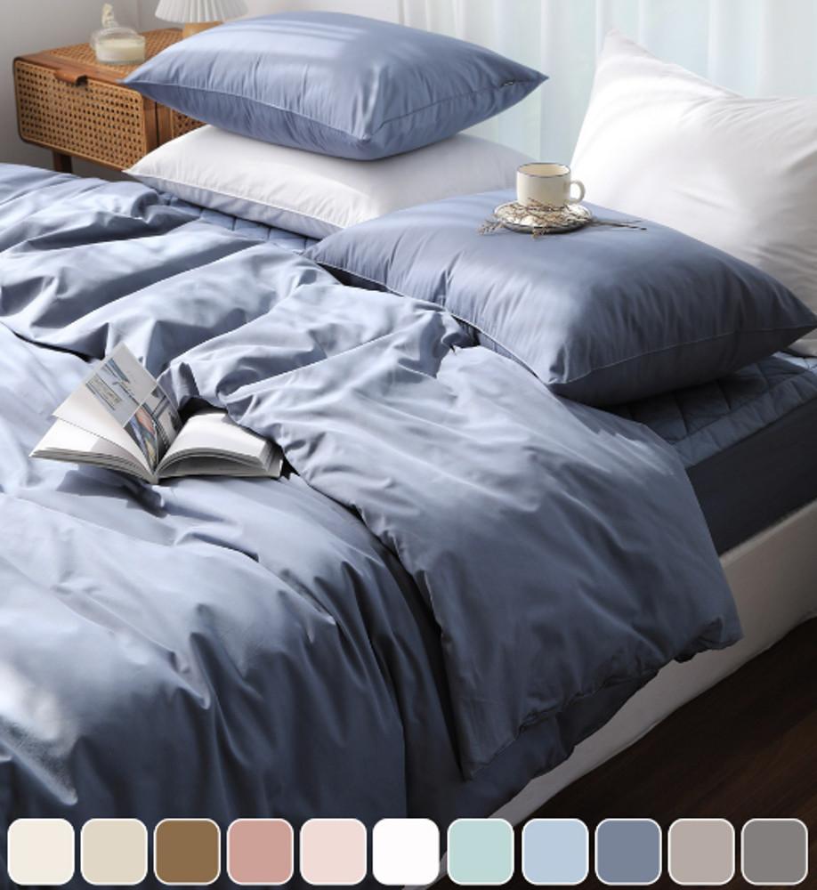 코튼벨 순면40수 고밀도 광폭원단 홑겹이불커버 단품/세트 SS/Q/SK