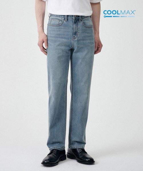 [쿨탠다드] 스트레이트 데님 팬츠 [라이트 인디고]