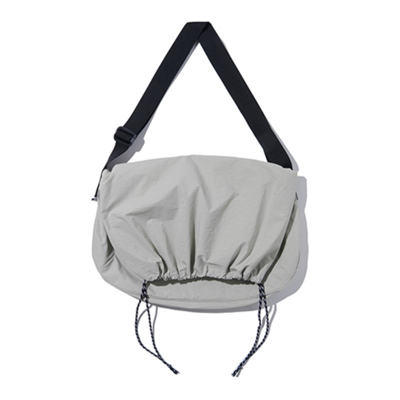 Nylon String Cross Bag_Light Gray_BL039 [ 6월 30일 예약배송 ]