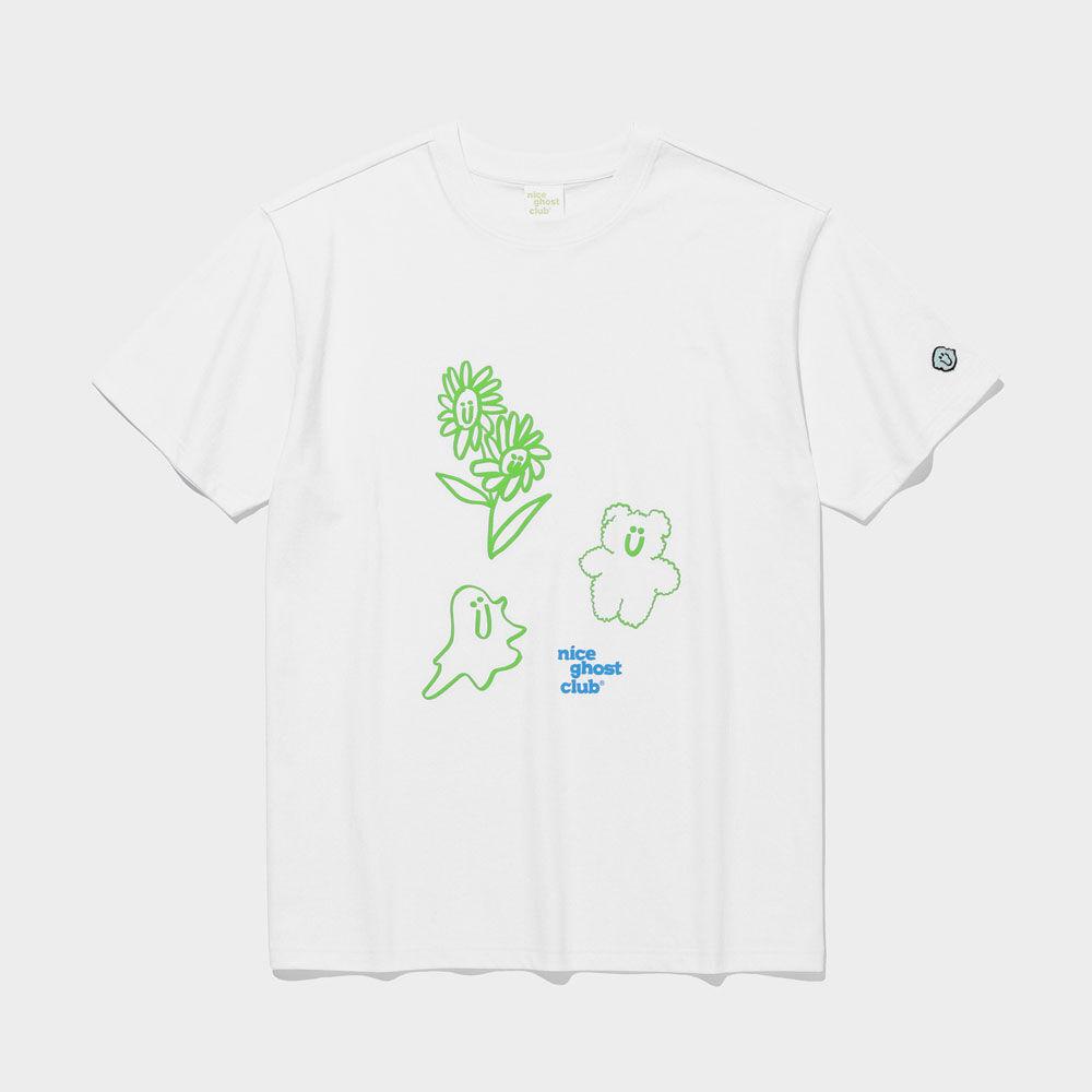 고스트 프렌즈 티셔츠_화이트(NG2CMUT503A)
