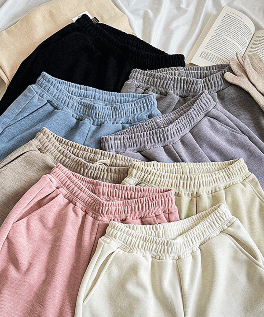 [1+1+1] [숏/롱] 니트 코듀로이 와이드 팬츠