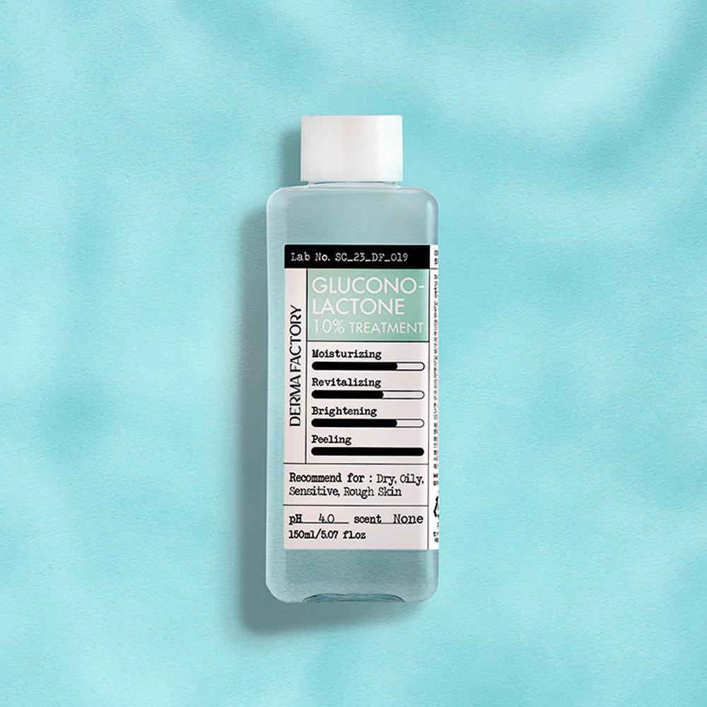 [비건인증] 더마팩토리 글루코노락톤(PHA) 10% 트리트먼트 150ml /데일리필링 순한각질토너 촉촉필링 PHA 10% 피부턴오버 자작나무수액 저자극필링 건성피부필링