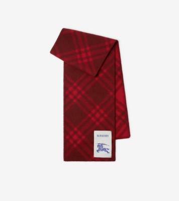 체크 울 스카프 (리플) | Burberry®