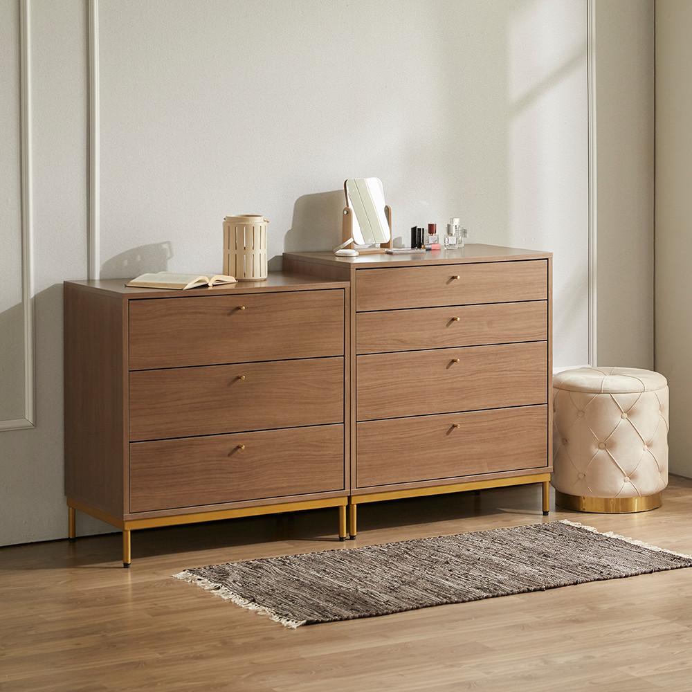 시스코프 클래식오크 멀티 3단 4단 서랍장