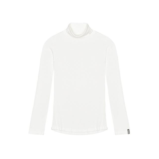 NICOLE LABEL TURTLENECK TOP_WHITE