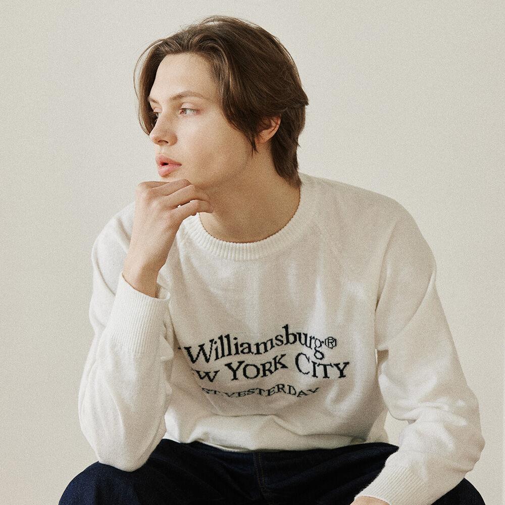 Classic Logo Pullover Knit_White