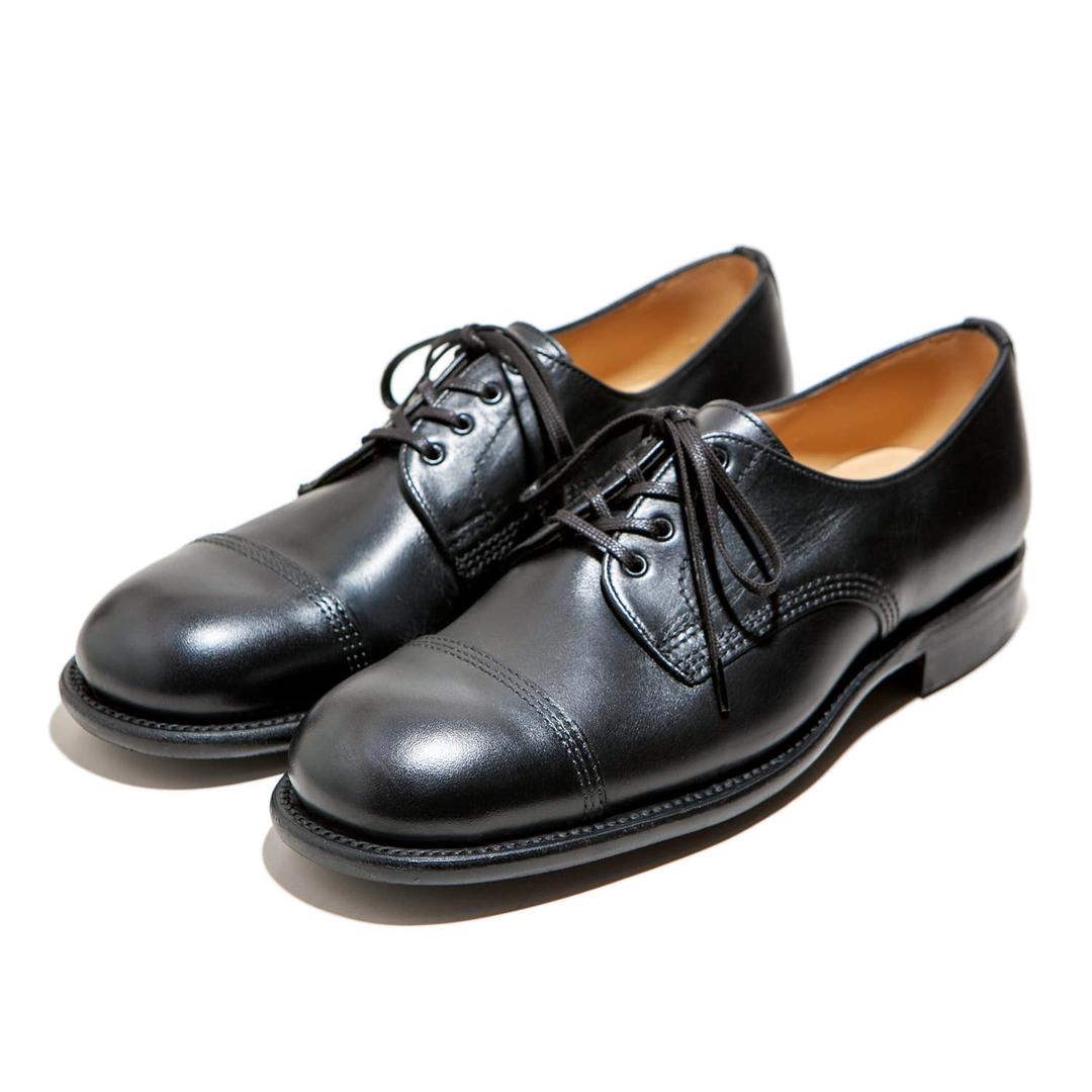 Black Waxy Leather BGS 3 Stitched Straight-Tip Gibson