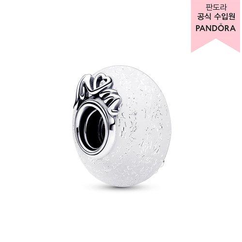 글리터리 화이트 뮤라노 글래스 맘 & 러브 참_792655C00
