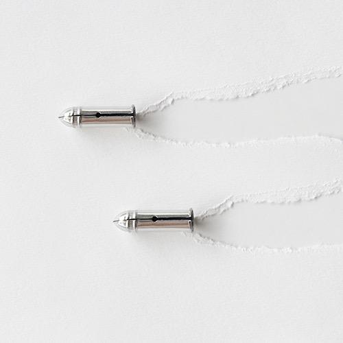 연필캡 뚜껑 실버