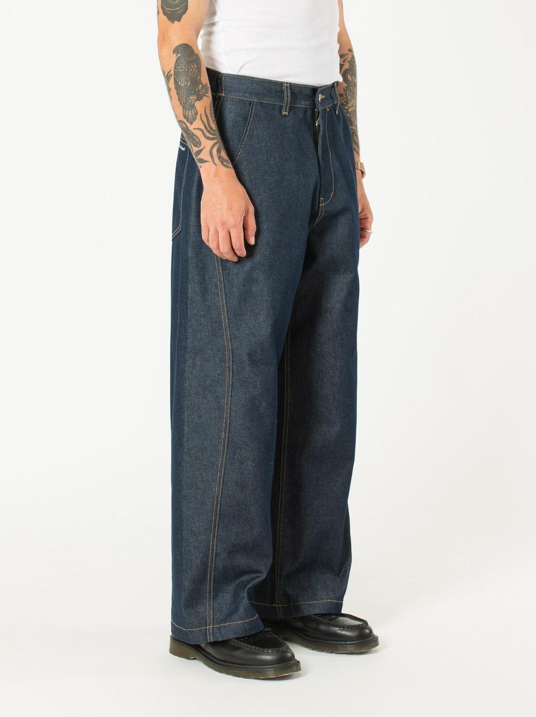 Raw Denim In-stitch Jeans - Navy - size 1