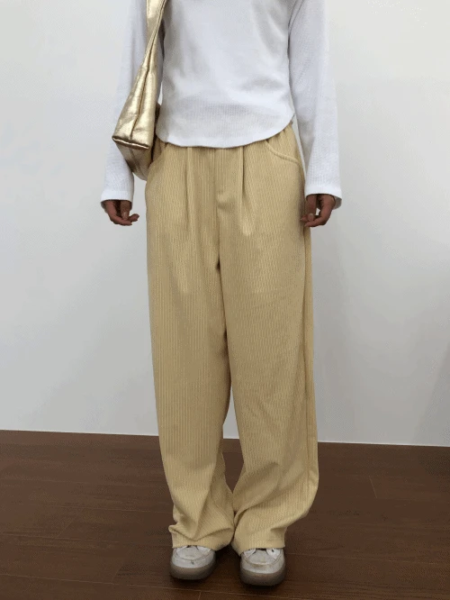 치즈 코듀로이 팬츠