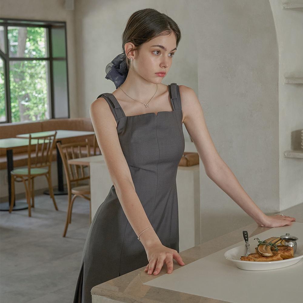 Ribbon Bustier Dress(2color)