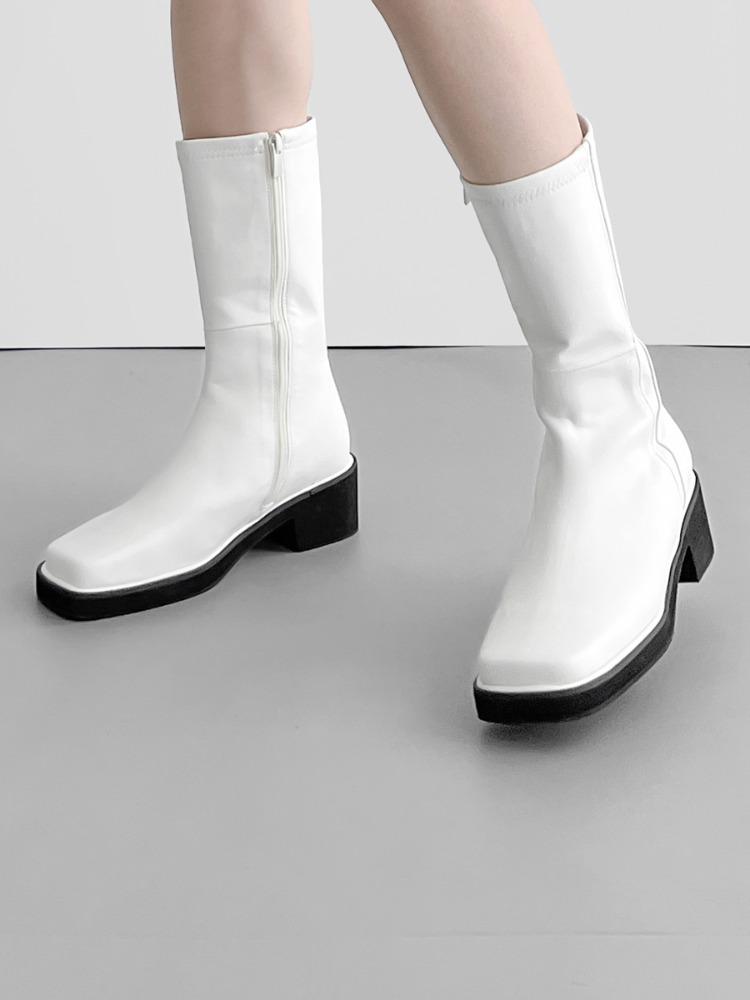 1044 스퀘어 미들부츠 (5cm)