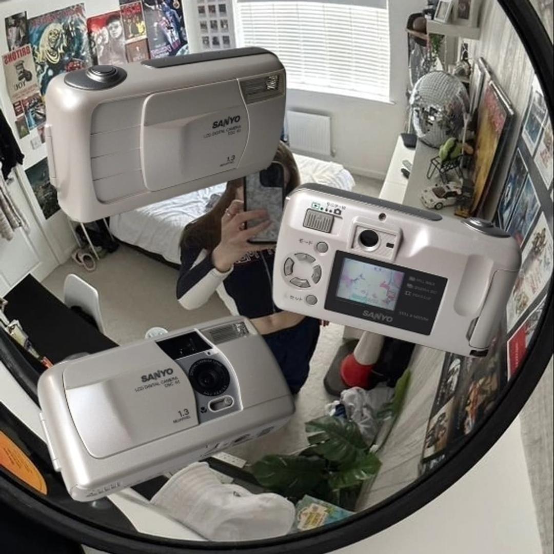 산요 SANYO DSC-R1 펄 화이트 빈티지디카 | 후루츠패밀리