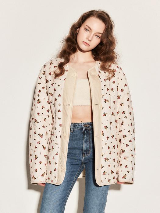 Reversible flower jumper 002  Ivory