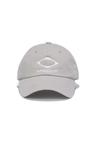 RHOMBUS COTTON BALL CAP_LIGHT GREY