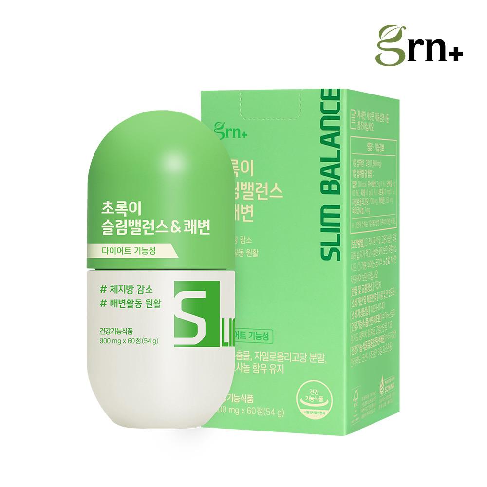 GRN 슬림밸런스&쾌변 초록이 카테킨 다이어트 1개월 [원산지:상세설명에 표시]