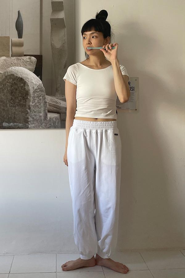 Soft Sweatpants-White