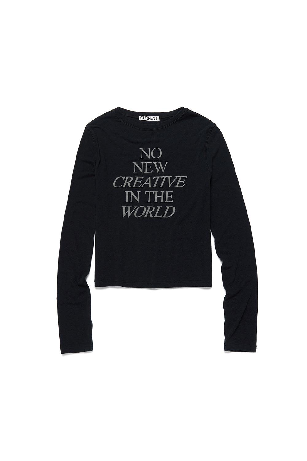 NEW CREATIVE LONG SLEEVE TEE [BLACK]