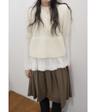 button flare half knit