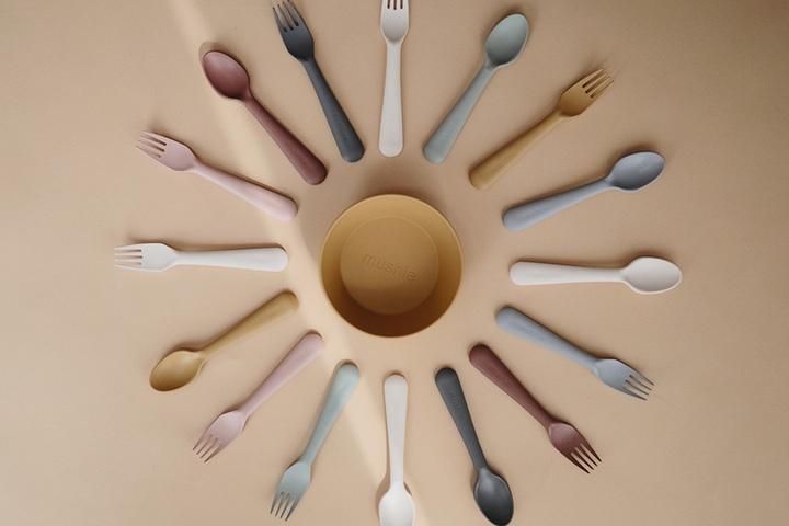 포크&스푼 세트 색상선택  이유식스푼포크  플라스틱