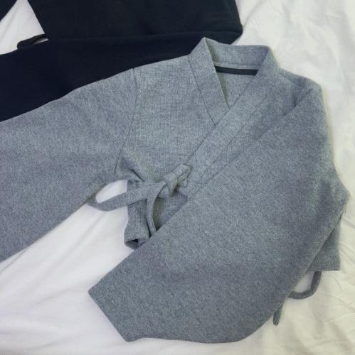 니트 저고리 그레이 Free