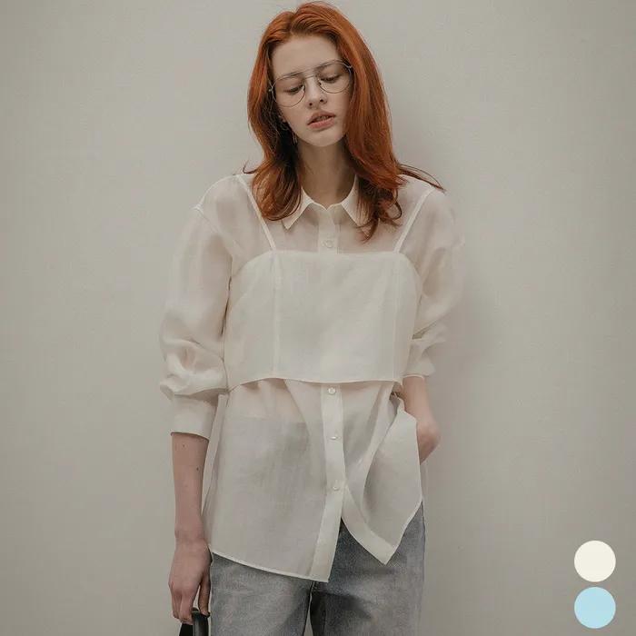 [추석한정특가/추가쿠폰] Silky bustier blouse set_[3color]