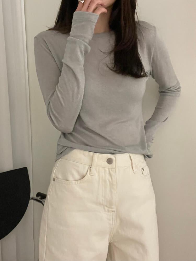 [누적판매100장] 캘리 울 레이어드 티셔츠 (3color)