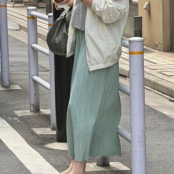 <made>penne skirt (dusty mint) (3차 pre-order)